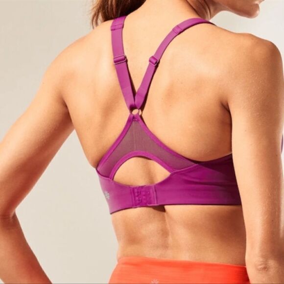 Athleta Advance Bra 34C Purple - Picture 1 of 6